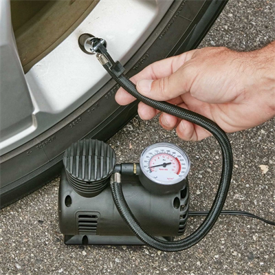 BUFFER® 300 PSI Güçlü Taşınabilir Hava Kompresörü–Araba, Motosiklet, Bisiklet ve Top Şişirme İçin Çakmaklıklı Lastik Şişirme Pompası