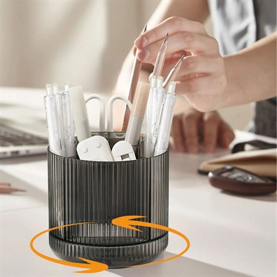 BUFFER® 360° Dönebilen Plastik Organizer – Çok Amaçlı Mutfak, Banyo ve Makyaj Malzemesi Düzenleyici, Döner Masaüstü Stand