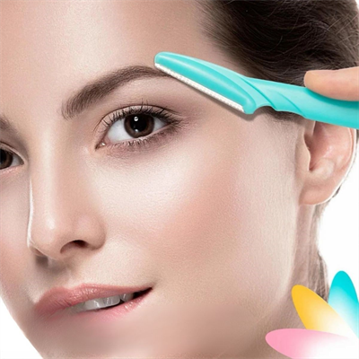 BUFFER® 3’lü Kadın Kaş Usturası Seti – Hassas Ciltler İçin Güvenli Yüz Tüy Temizleme Bıçağı