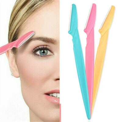 BUFFER® 3’lü Kadın Kaş Usturası Seti – Hassas Ciltler İçin Güvenli Yüz Tüy Temizleme Bıçağı