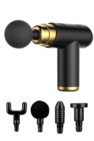 BUFFER® 4 Başlıklı USB Şarj Olabilen Masaj Tabancası