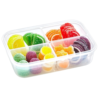 BUFFER® 4 Bölmeli Sızdırmaz Contalı Kilitli Kapaklı 1 Litre Erzak Saklama Kabı -LC520