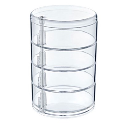BUFFER® 4 Katlı Dönebilen Şeffaf Takı Organizer Düzenleyici