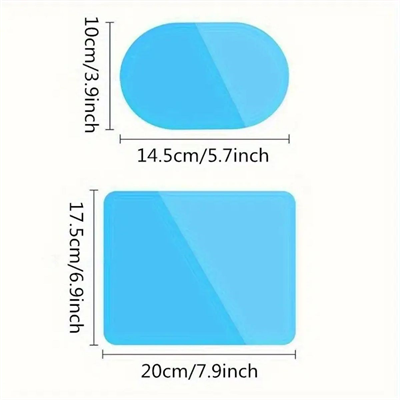 BUFFER® 4 Parça Yan Aynalar ve Yan Camlar İçin Araç Ayna Yağmur Kaydırıcı ve Cam Buğu Önleyici Film Seti