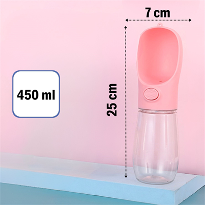 BUFFER® 450 ml Taşınabilir Butonlu Evcil Hayvan Suluğu