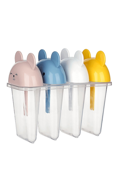 BUFFER® 4lü Kolay Şekillendirici Sevimli Çocuk Meybuz  & Dondurma Kalıbı AP-9179