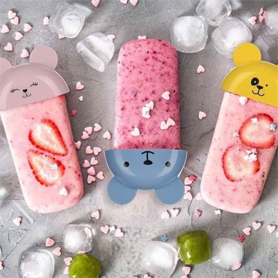 BUFFER® 4lü Kolay Şekillendirici Sevimli Çocuk Meybuz  & Dondurma Kalıbı AP-9179