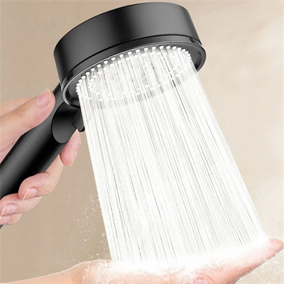 BUFFER® 5 Fonksiyonlu Yüksek Basınçlı Ayarlanabilir Siyah Duş Başlığı