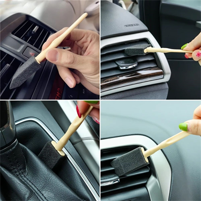 BUFFER® 5li Araba Havalandırma Temizleme Fırçaları Klima Çıkışları,Toz Alma&Otomobil İçi Detaylı Mini Temizlik Aparatları