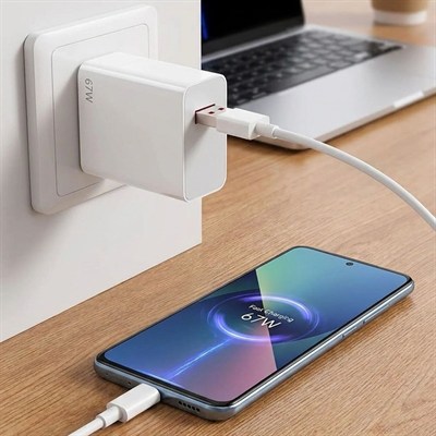 BUFFER® 67W Hızlı Şarj Adaptörü USB to Type-C – PD Destekli, Akıllı Hızlı Şarj Başlığı, Güvenli Güç Adaptörü