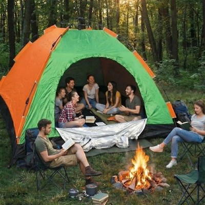 BUFFER® 8 Kişilik Otomatik Kurulum Kamp Çadırı – Outdoor , Suya Dayanıklı Hızlı Kurulum Piknik ve Doğa İçin Geniş Aile Çadırı 250x250x165 cm