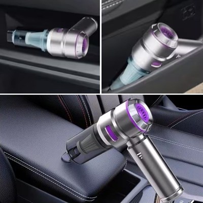 BUFFER® 9 Farklı Uçlu Kablosuz Şarjlı Araç İçi Süpürge – Wireless Destekli, Güçlü Emiş, Taşınabilir Pratik Araç Temizleyici