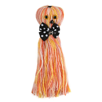 BUFFER® Ahtapot Şekilli Zilli Ve İpli Rengarenk Püsküllü Sevimli KediOyuncağı