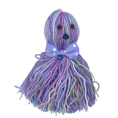 BUFFER® Ahtapot Şekilli Zilli Ve İpli Rengarenk Püsküllü Sevimli KediOyuncağı