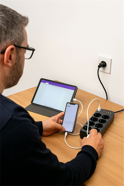 BUFFER® Akım Korumalı Termal Uzatma Kablosu – 8 Priz, 2 USB ve 2 Type-C Girişli, Güçlü Çoklu Priz