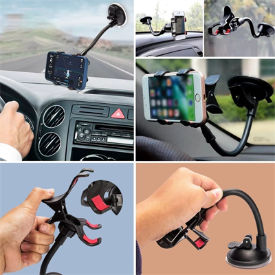 BUFFER® Akrobat Cama Sabitlenen Güçlü Vakumlu 360 Derece Dönen Tüm Modellere Uyan Oto Telefon Tutucu