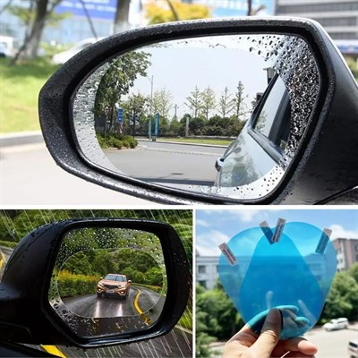 BUFFER® Araç Ayna Yağmur Kaydırıcı ve Cam Buğu Önleyici Film