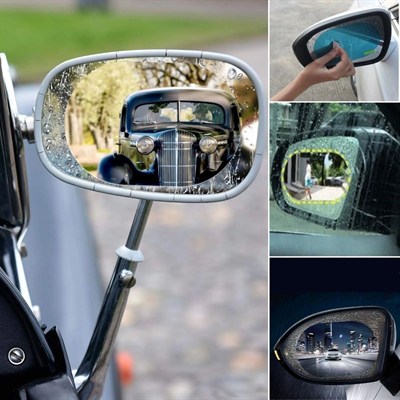 BUFFER® Araç Ayna Yağmur Kaydırıcı ve Cam Buğu Önleyici Film