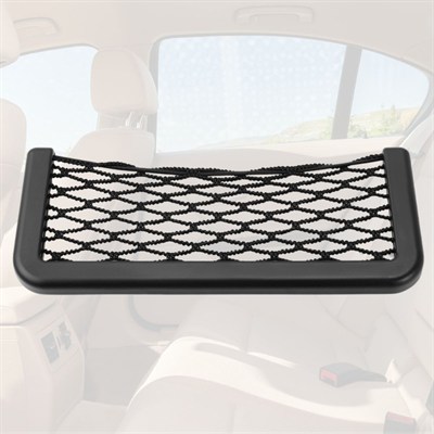 BUFFER® Araç İçi Fileli Pratik Göz Telefon İçin Yapışkanlı Fileli Ceplik