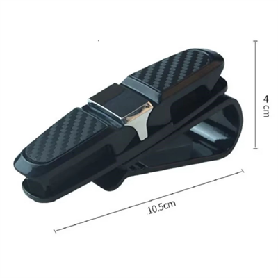 BUFFER® Araç İçi Güneşliğe Takılan 2li Gözlük,Kart,Para Takmalık Aparat