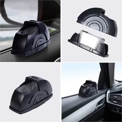 BUFFER® Araç İçi Salyangoz Küllük – Sürgülü Kapaklı, Metal Hazneli, Koku Yayılımını Azaltmaya Yardımcı Kapı Koluna Takılabilen Otomobil Küllüğü
