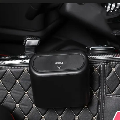 BUFFER® Araç İçi Takılarak Sabitlenebilen Mini Kapaklı Çöp Kovası