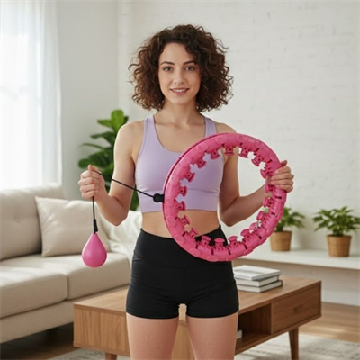 BUFFER® Ayarlanabilir Zayıflatıcı Hulahop Bel ve Karın Bölgesi İçin İnceltici Fitness Aleti Spor Çemberi