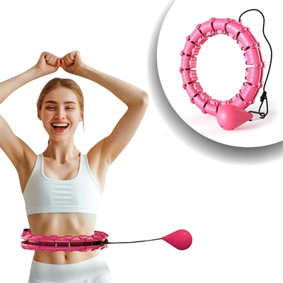 BUFFER® Ayarlanabilir Zayıflatıcı Hulahop Bel ve Karın Bölgesi İçin İnceltici Fitness Aleti Spor Çemberi