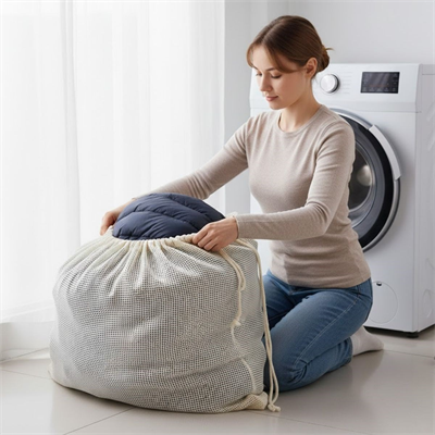 BUFFER® Battal Boy 120x150 cm Mont ve perde Yıkama Filesi–Extra Büyük, Dayanıklı, Nefes Alabilir Çamaşır Koruma Torbası