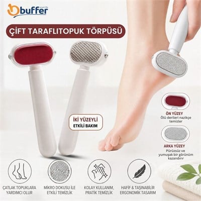 TrdStore Çift Taraflı Topuk Törpüsü, Oval Başlıklı Manuel Ayak Bakım Aparatı