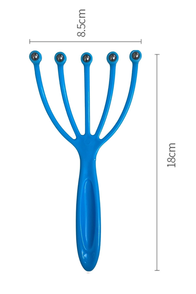 BUFFER® Çok Fonksiyonlu 5 Uçlu Bilyeli Baş Boyun Bacak Kol Masaj Alet Rahatlatıcı Kafa Masaj Aparatı