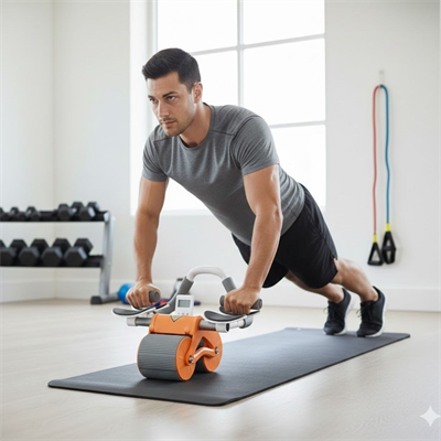BUFFER® Dijital Sayaçlı Çek-Bırak Mekik Aleti – Karın ve Core Güçlendirici Evde Spor Aleti
