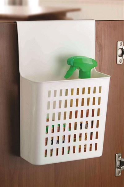 BUFFER® Dolap Kapağına Asılabilir Mutfak Dolap Düzenleyici Plastik Sepet