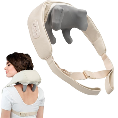 BUFFER® Elektrikli Boyun ve Sırt Masaj Aleti Kablosuz Boyun ve Omuz Yoğurma Masaj Yastığı