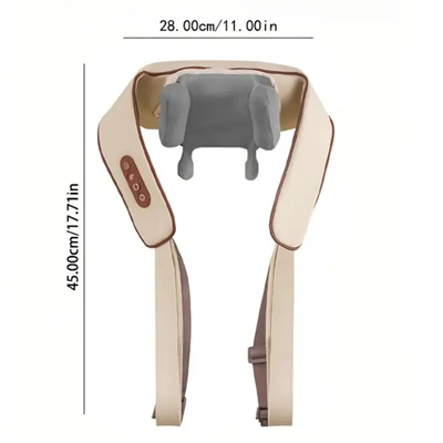 BUFFER® Elektrikli Boyun ve Sırt Masaj Aleti Kablosuz Boyun ve Omuz Yoğurma Masaj Yastığı