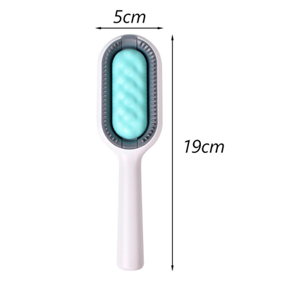 BUFFER® Evcil Hayvanlar İçin Çift Taraflı Pet Fırçası Nemli Tüy Tarama Tarağı