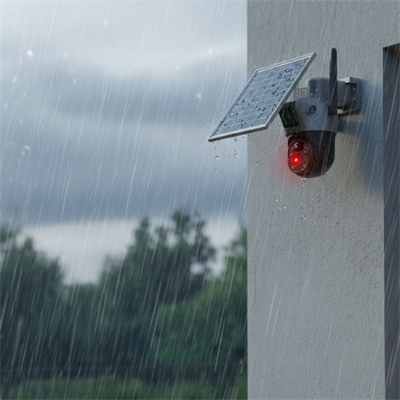 BUFFER® Güneş Panelli Akıllı Güvenlik Kamerası 360° PTZ Hareketli,Kablosuz WiFi,Çift Anten ve Kameralı,Gece Görüşlü,Hareket Algılamalı,Solar Kamera