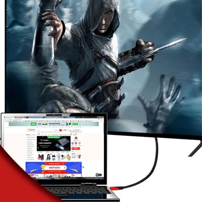 BUFFER® HDMI Kablosu 1.5 Metre HDTV Bilgisayar Uydu Görüntü Ses Full HD Sargılı Görüntü Aktarma Kablosu