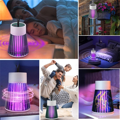 BUFFER® İç ve Dış Mekanlar İçin Şarjlı Sinek Öldürücü Sivrisinek Kovucu,UV Işıklı Sineksavar Taşınabilir Gece Lambası