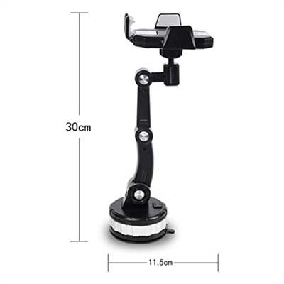 BUFFER® Jel Vantuzlu Cama Takılabilen Güçlü 360 Derece Dönebilen Ayarlanabilir Araç Içi Vantuzlu Telefon Tutucu