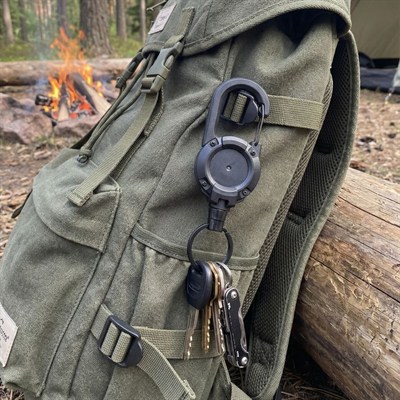 BUFFER® Kampçı Karabina Askı Aparatı – Anahtarlık, Çanta Klipsi ve Outdoor Ekipman Tutucu