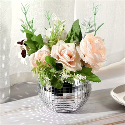 BUFFER® Kare Silver Cam Mozaik Fayans Çıkartmaları El İşi Kare Cam Fayans Kendinden Yapışkanlı Aynalı Dekor Panel 30x30 Cm