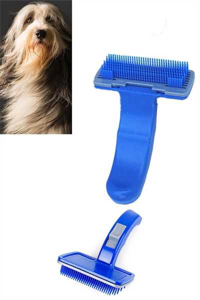 BUFFER® Kendini Temizleyen Kedi Köpek Tüy Bakım Tarağı Tüy Alıcı Tarak