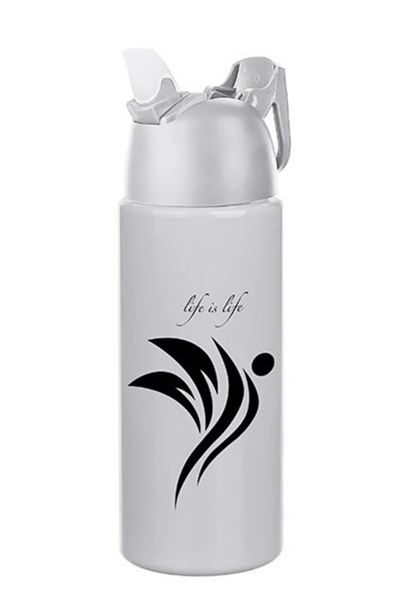 BUFFER® Kilitlenebilen Matara Güvenlikli Suluk Sporcu Matarası Spor Su Şişesi İçecek Şişesi 700ml