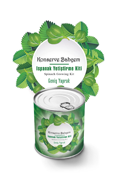 BUFFER® Konserve Bahçem Evde Konservede Kolay Ispanak Yetiştirme Kiti