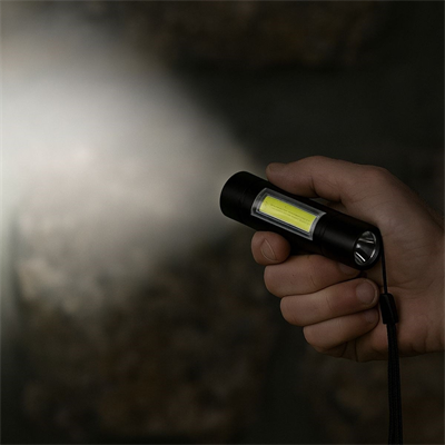 BUFFER® Kutulu Mini El Feneri – Taşınabilir LED Kamp ve Acil Durum El Lambası Plastik Gövde