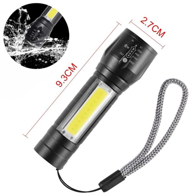 BUFFER® Kutulu Mini El Feneri – Taşınabilir LED Kamp ve Acil Durum El Lambası Plastik Gövde