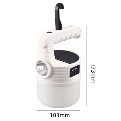 BUFFER® LED Güneş Enerjili Kamp Lambası–2000 Lümen Süper Parlak, 5 Aydınlatma Modlu,USB ile Şarj Edilebilir Dış Mekan,Asılabilir Torch El Feneri