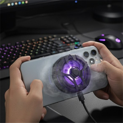 BUFFER® Manyetik Telefon ve Tablet Soğutucu – Güçlü Sessiz Fanlı, Hızlı Isı Dağıtıcı Mobil Cihaz Soğutma Aparatı S25 Radiator