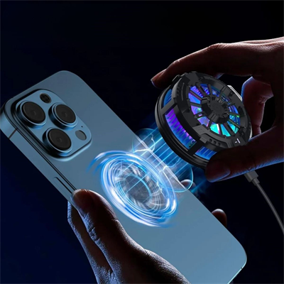 BUFFER® Manyetik Telefon ve Tablet Soğutucu – Güçlü Sessiz Fanlı, Hızlı Isı Dağıtıcı Mobil Cihaz Soğutma Aparatı S25 Radiator